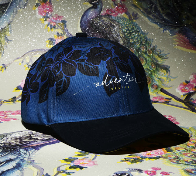 Vulpera Midnight Flora Baseball Cap | Premium Floral Streetwear Cap
