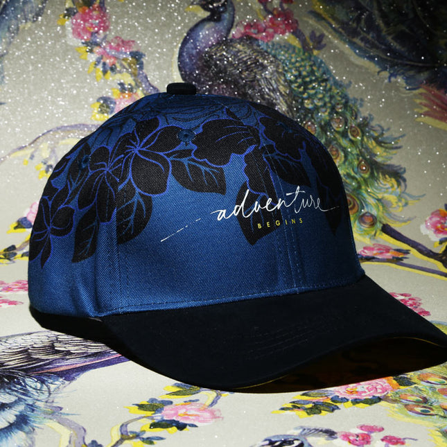 Vulpera Midnight Flora Baseball Cap | Premium Floral Streetwear Cap