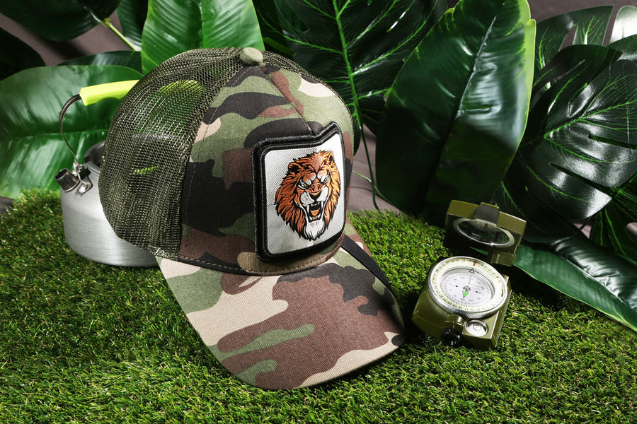 Vulpera Urban Jungle Tiger Heritage Trucker Cap | Retro Car Snapback Cap