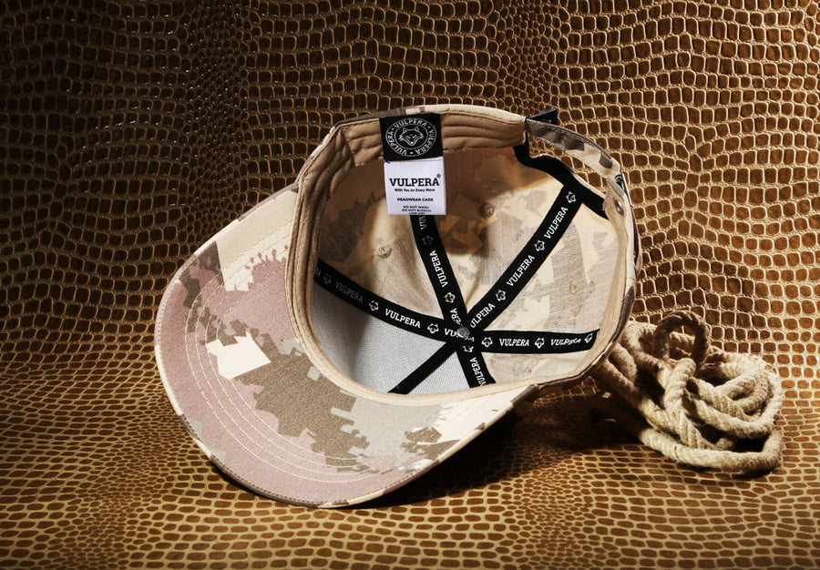 VULPERA Desert Camo Baseball Cap | Premium Tactical Cotton Streetwear Hat