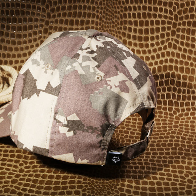 VULPERA Desert Camo Baseball Cap | Premium Tactical Cotton Streetwear Hat