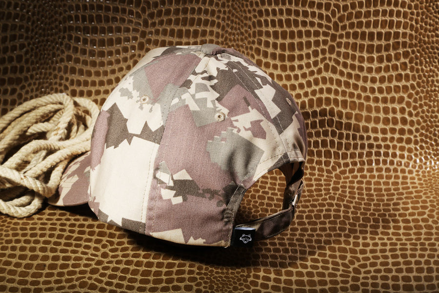 VULPERA Desert Camo Baseball Cap | Premium Tactical Cotton Streetwear Hat