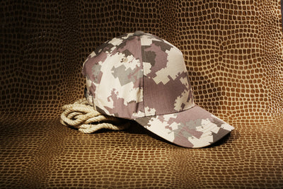 VULPERA Desert Camo Baseball Cap | Premium Tactical Cotton Streetwear Hat