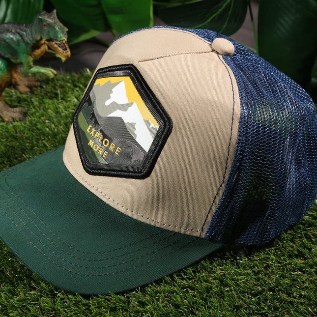 Explore More Mountain Trucker Cap – Adventure-Inspired Outdoor Lifestyle Hat