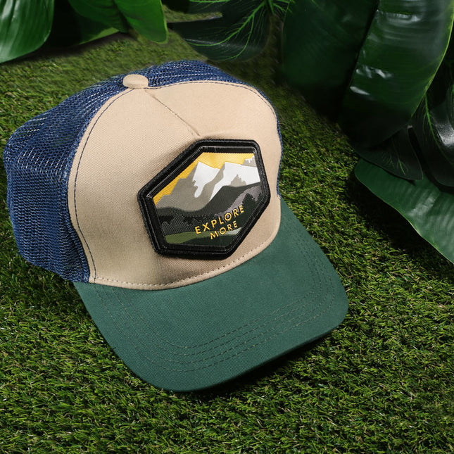 Explore More Mountain Trucker Cap – Adventure-Inspired Outdoor Lifestyle Hat
