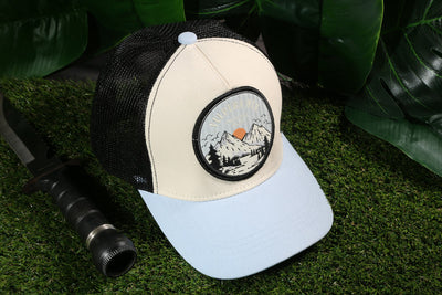 Alpine Horizon Mountain Trucker Cap | Premium Outdoor Adventure Lifestyle Hat