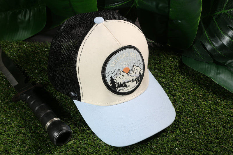 Alpine Horizon Mountain Trucker Cap | Premium Outdoor Adventure Lifestyle Hat