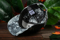 Vulpera Monochrome Swirl Premium Baseball Cap | Black & White Tie-Dye