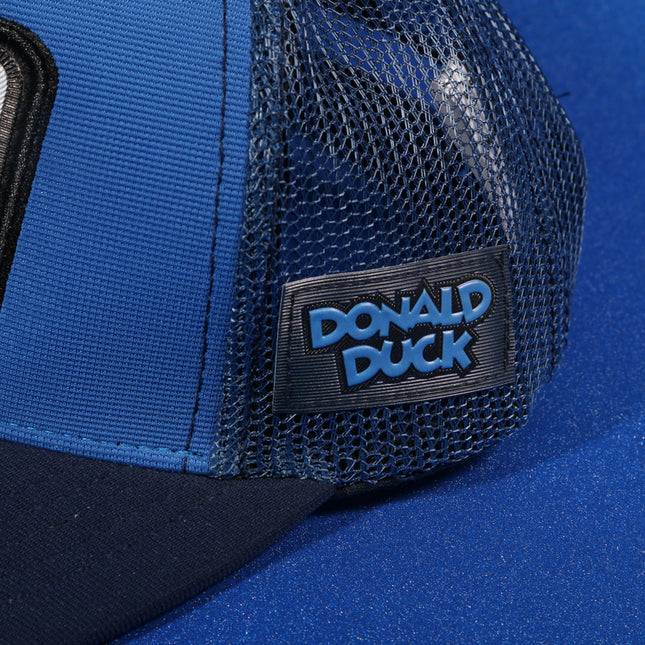 Vulpera x Disney Official Donald Duck Kids Premium Trucker Cap | Blue Mesh Snapback
