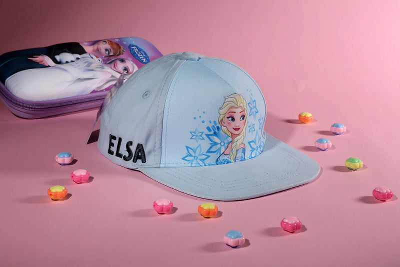 Disney Frozen Elsa Official Licensed Kids Cap | Light Blue Princess Baseball Hat