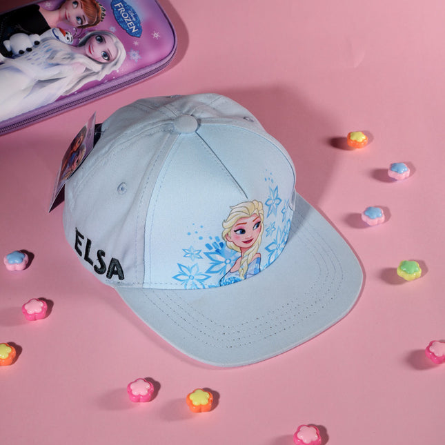 Disney Frozen Elsa Official Licensed Kids Cap | Light Blue Princess Baseball Hat