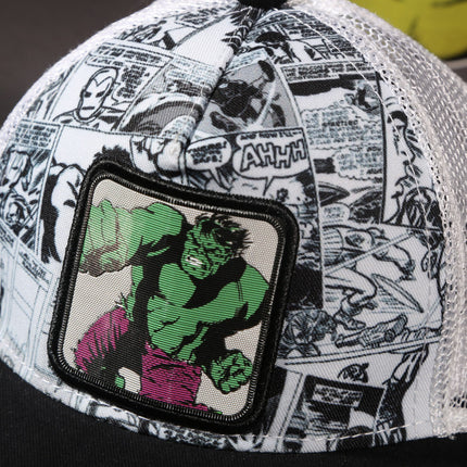Vulpera x Marvel Hulk Smashframe Trucker Cap – Comic Panel Print | Premium Snapback