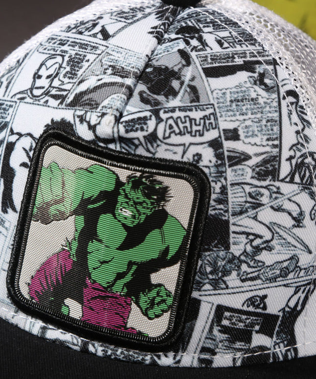 Vulpera x Marvel Hulk Smashframe Trucker Cap – Comic Panel Print | Premium Snapback