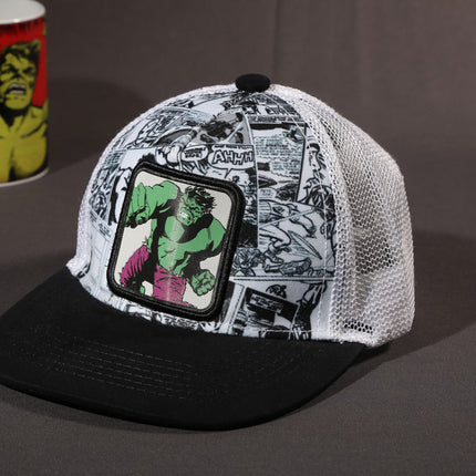 Vulpera x Marvel Hulk Smashframe Trucker Cap – Comic Panel Print | Premium Snapback
