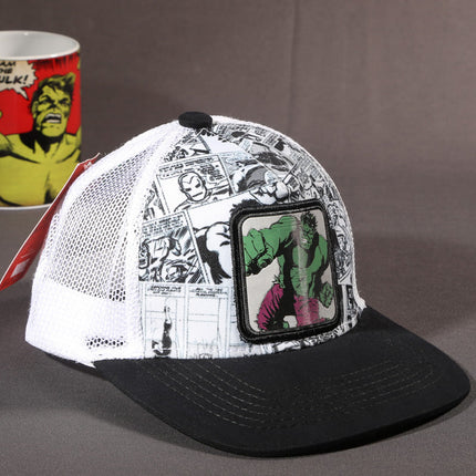 Vulpera x Marvel Hulk Smashframe Trucker Cap – Comic Panel Print | Premium Snapback