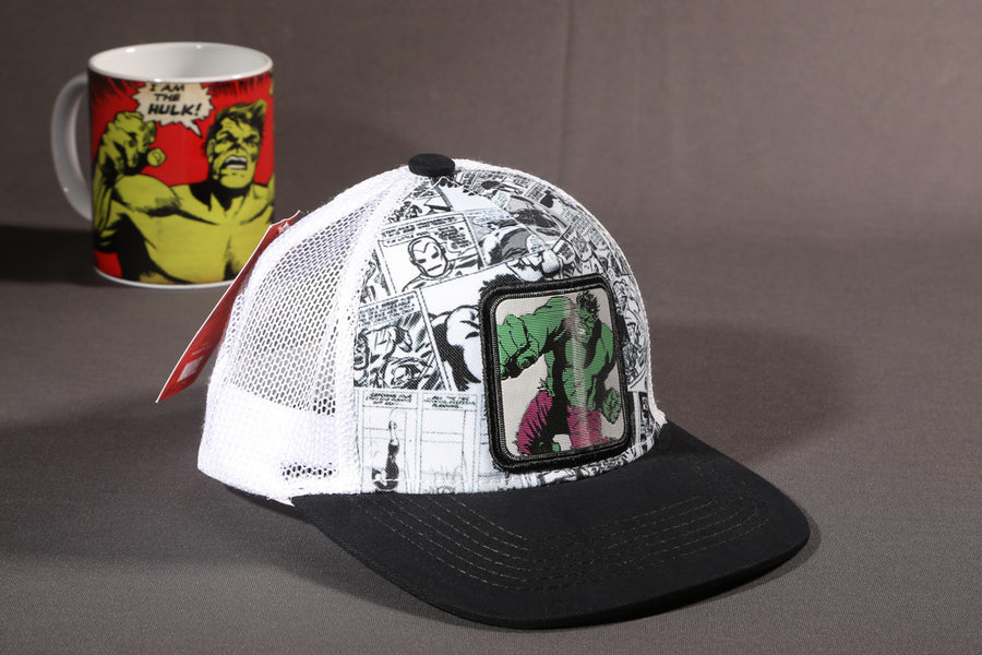 Vulpera x Marvel Hulk Smashframe Trucker Cap – Comic Panel Print | Premium Snapback
