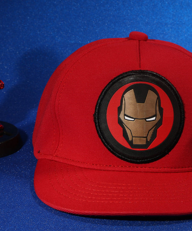 Vulpera x Marvel Iron Resolve Snapback Cap | Red Iron Man Premium Baseball Cap