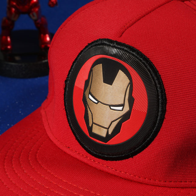 Vulpera x Marvel Iron Resolve Snapback Cap | Red Iron Man Premium Baseball Cap