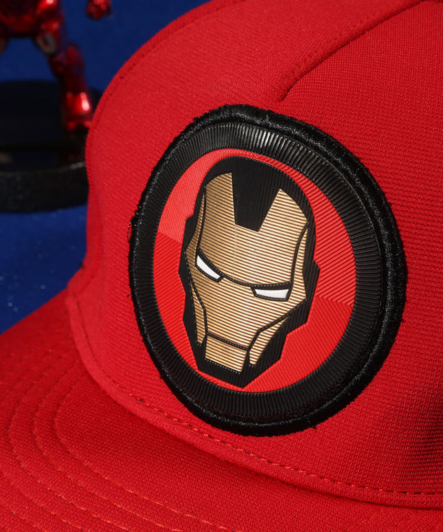Vulpera x Marvel Iron Resolve Snapback Cap | Red Iron Man Premium Baseball Cap
