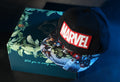 Marvel Avengers Official Licensed Baseball Cap with Comic Print Visor | Black Snapback Hat