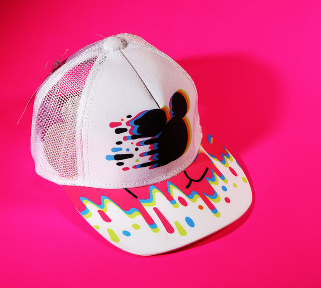 Disney Mickey Mouse Pixel Drip Trucker Cap – Official Licensed Graphic Edition