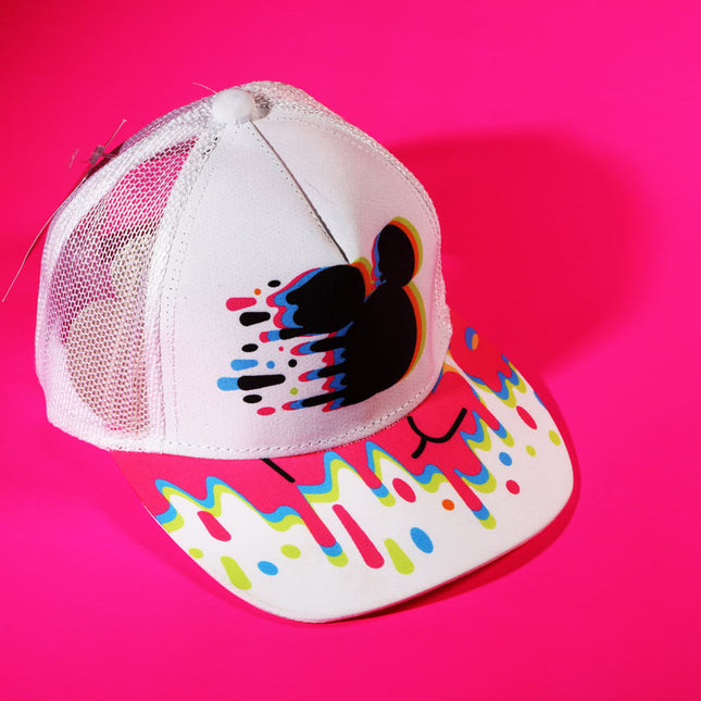 Disney Mickey Mouse Pixel Drip Trucker Cap – Official Licensed Graphic Edition