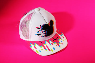 Disney Mickey Mouse Pixel Drip Trucker Cap – Official Licensed Graphic Edition