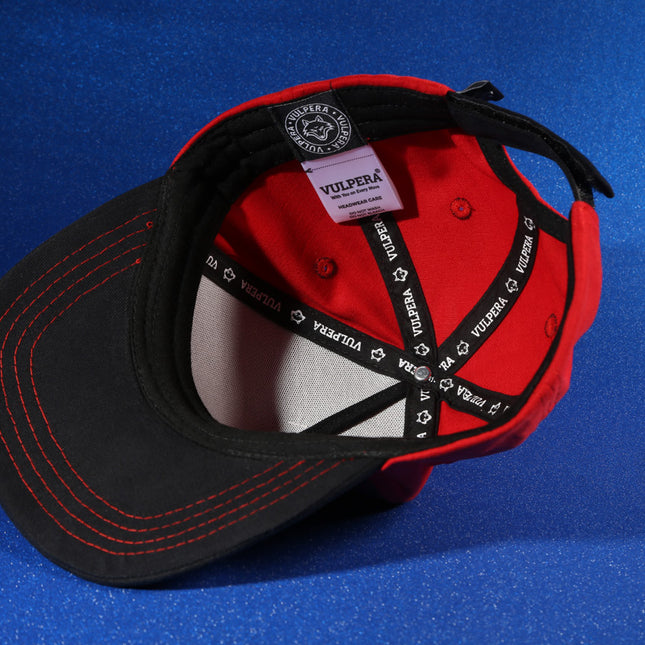 Vulpera x Disney Mickey Mouse Licensed Baseball Cap | Red Retro Print | Kids Cap