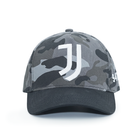 Vulpera x Juventus Official Premium Baseball Cap | Black Grey Camo | Silicone Logo | Cotton Twill