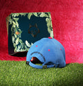 Vulpera GOAT Edition Premium Baseball Cap | Blue Pink Contrast Cap with 3D GOAT Embroidery