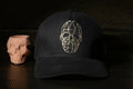 Vulpera Designer Mindframe Premium Baseball Cap – Geometric Skull Embroidery | Cotton Twill 275+ GSM