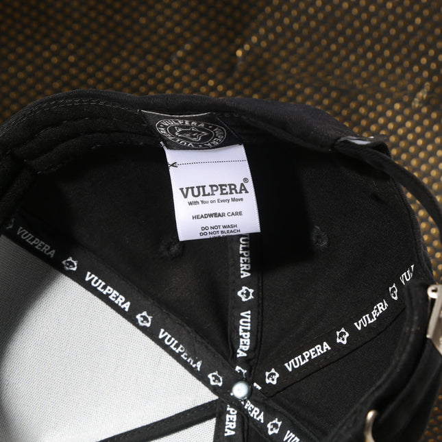 Vulpera Designer Mindframe Premium Baseball Cap – Geometric Skull Embroidery | Cotton Twill 275+ GSM