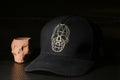 Vulpera Designer Mindframe Premium Baseball Cap – Geometric Skull Embroidery | Cotton Twill 275+ GSM