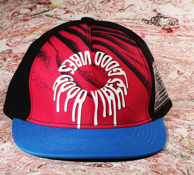 Vulpera Good Vibes Drip Premium Baseball Cap | Abstract Streetwear Design