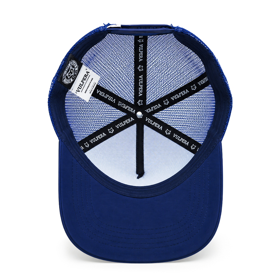 Vulpera x Disney Official Donald Duck Kids Premium Trucker Cap | Blue Mesh Snapback