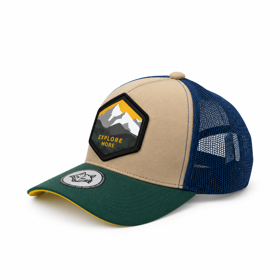 Explore More Mountain Trucker Cap – Adventure-Inspired Outdoor Lifestyle Hat