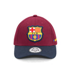 Vulpera x FC Barcelona Official Premium Baseball Cap | Texturised Crest | Maroon & Navy