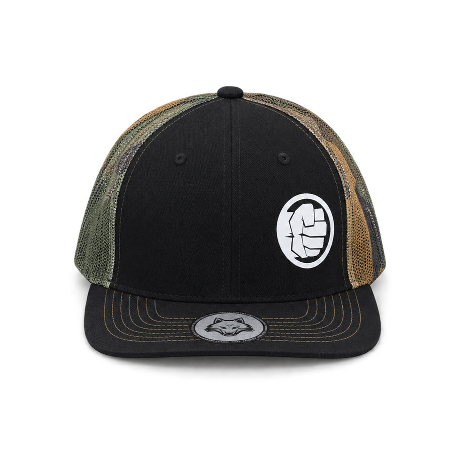 Vulpera X Marvel Hulk Iron Fist Trucker Cap | Premium Mesh Streetwear & Gym Hat