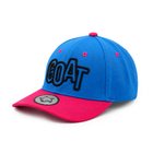 Vulpera GOAT Edition Premium Baseball Cap | Blue Pink Contrast Cap with 3D GOAT Embroidery