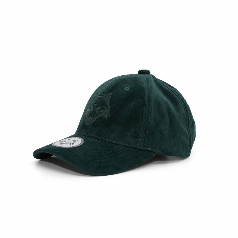 VULPERA Bottle Green Suede Baseball Cap | Premium Minimal Streetwear Hat