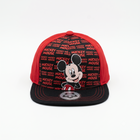 Vulpera x Disney Mickey Mouse Licensed Baseball Cap | Red Retro Print | Kids Cap