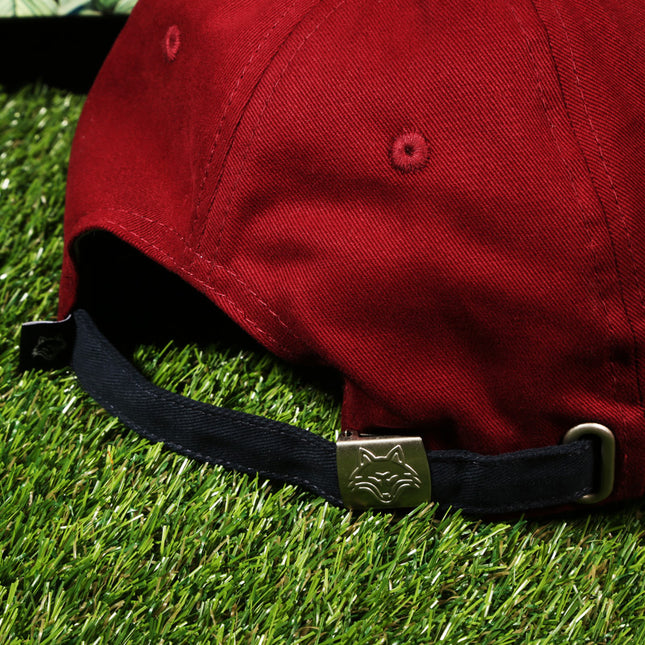 Vulpera x FC Barcelona Official Premium Baseball Cap | Texturised Crest | Maroon & Navy