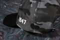Vulpera x Juventus Official Premium Baseball Cap | Black Grey Camo | Silicone Logo | Cotton Twill