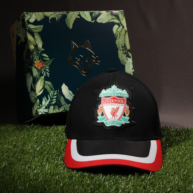 Vulpera x Liverpool FC “You’ll Never Walk Alone” Heritage Cap – Black with Tricolour Visor
