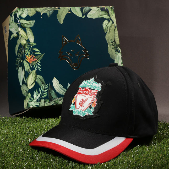 Vulpera x Liverpool FC “You’ll Never Walk Alone” Heritage Cap – Black with Tricolour Visor