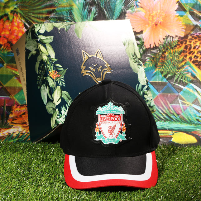 Vulpera x Liverpool FC “You’ll Never Walk Alone” Heritage Cap – Black with Tricolour Visor