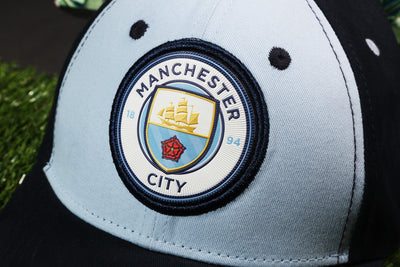 Vulpera x Manchester City Official Baseball Cap | Sky Blue & Navy | Premium Cotton Twill