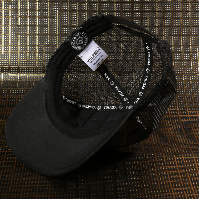 VULPERA ShadowGrid Quilted Trucker Cap – Urban Tech Streetwear Edition