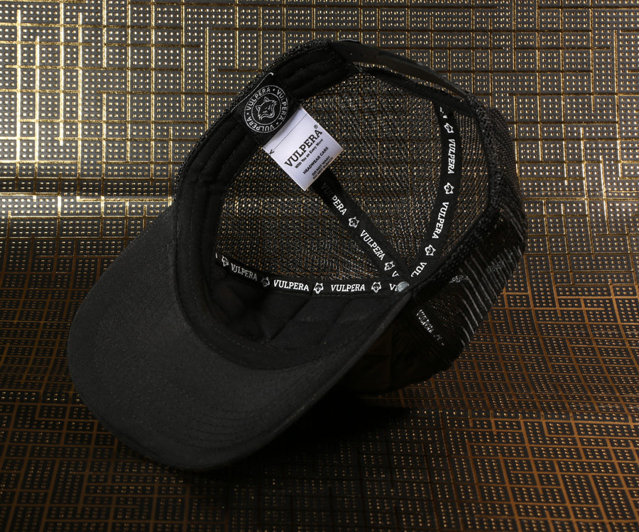VULPERA ShadowGrid Quilted Trucker Cap – Urban Tech Streetwear Edition