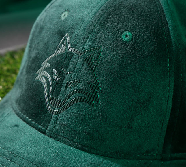 VULPERA Bottle Green Suede Baseball Cap | Premium Minimal Streetwear Hat